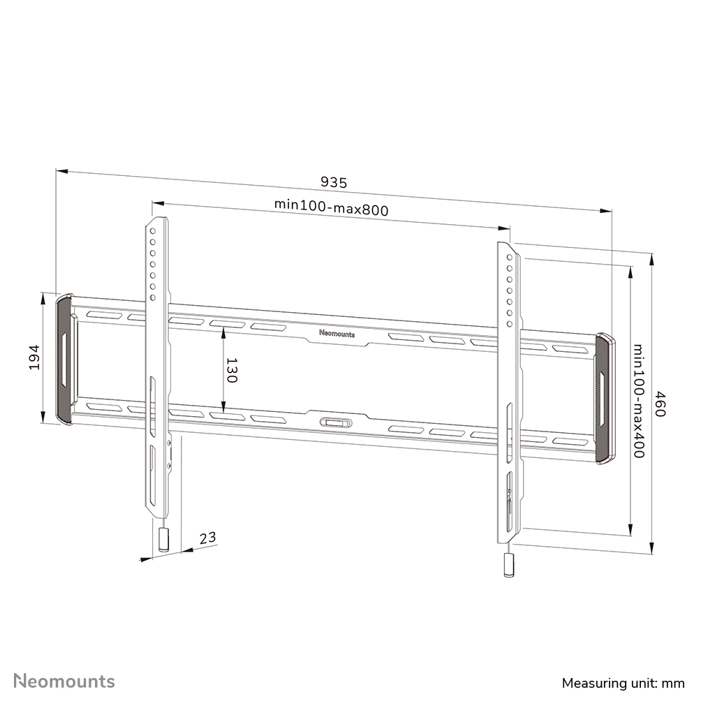Tv Wall Mount - Fixed - 43-86in - Black