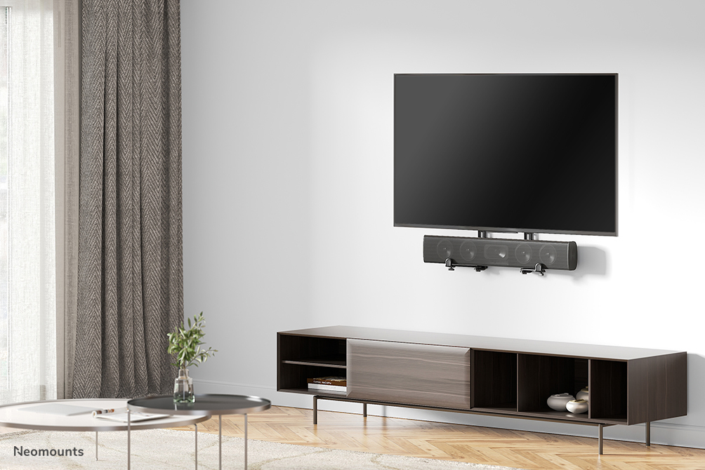 Universal Soundbar Mount Adjustable Depth (7.7-21.5 Cm) - Black