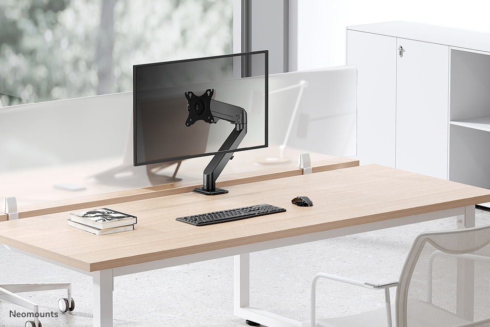 Full Motion Monitor Desk Mount For 17-27in Screens - Black