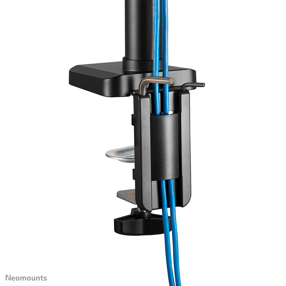 Full Motion Monitor Desk Mount For 17-27in 2 Screens - Black