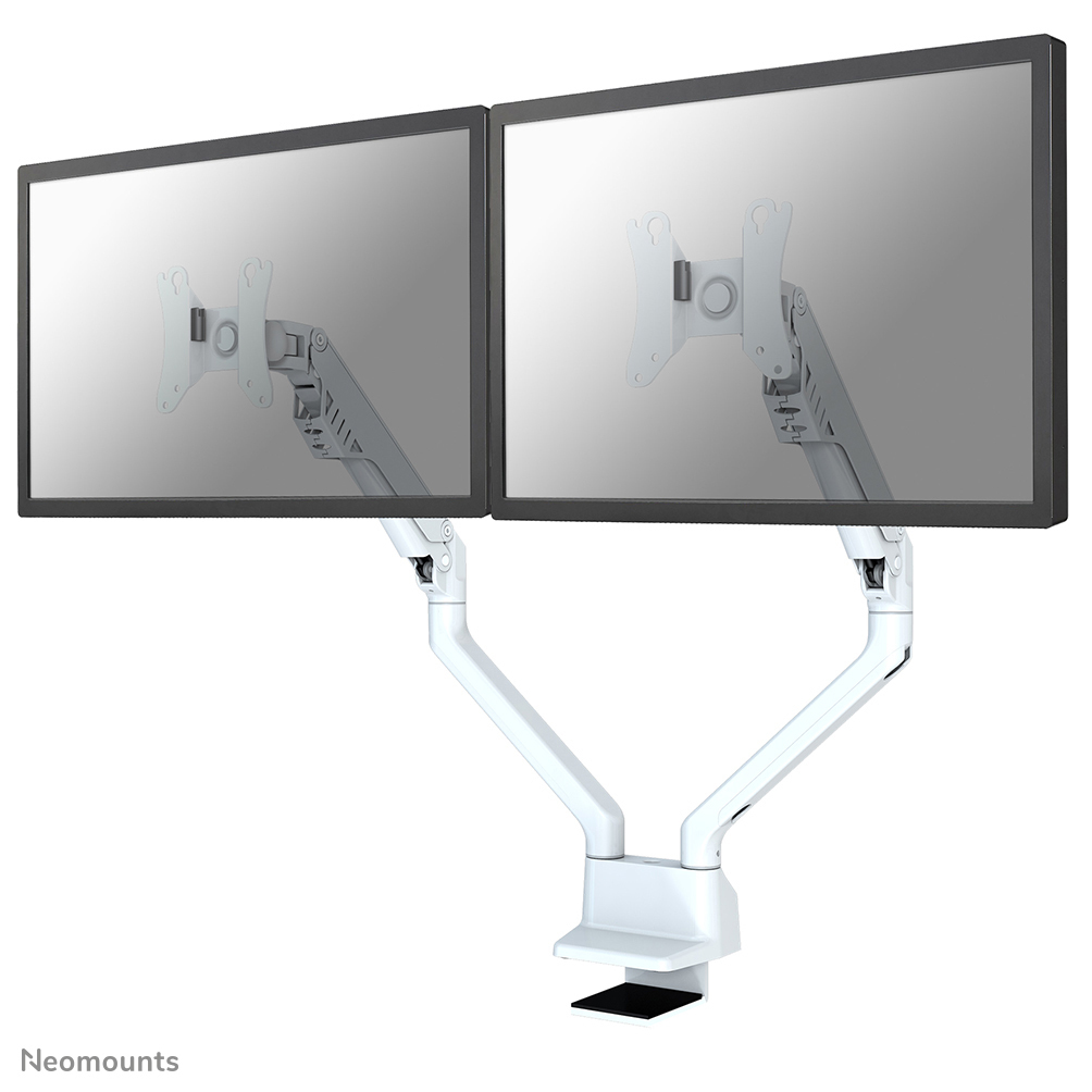 Neomounts Full Motion Desk Mount for 10-32in Monitor Screen Height Adjustable - White