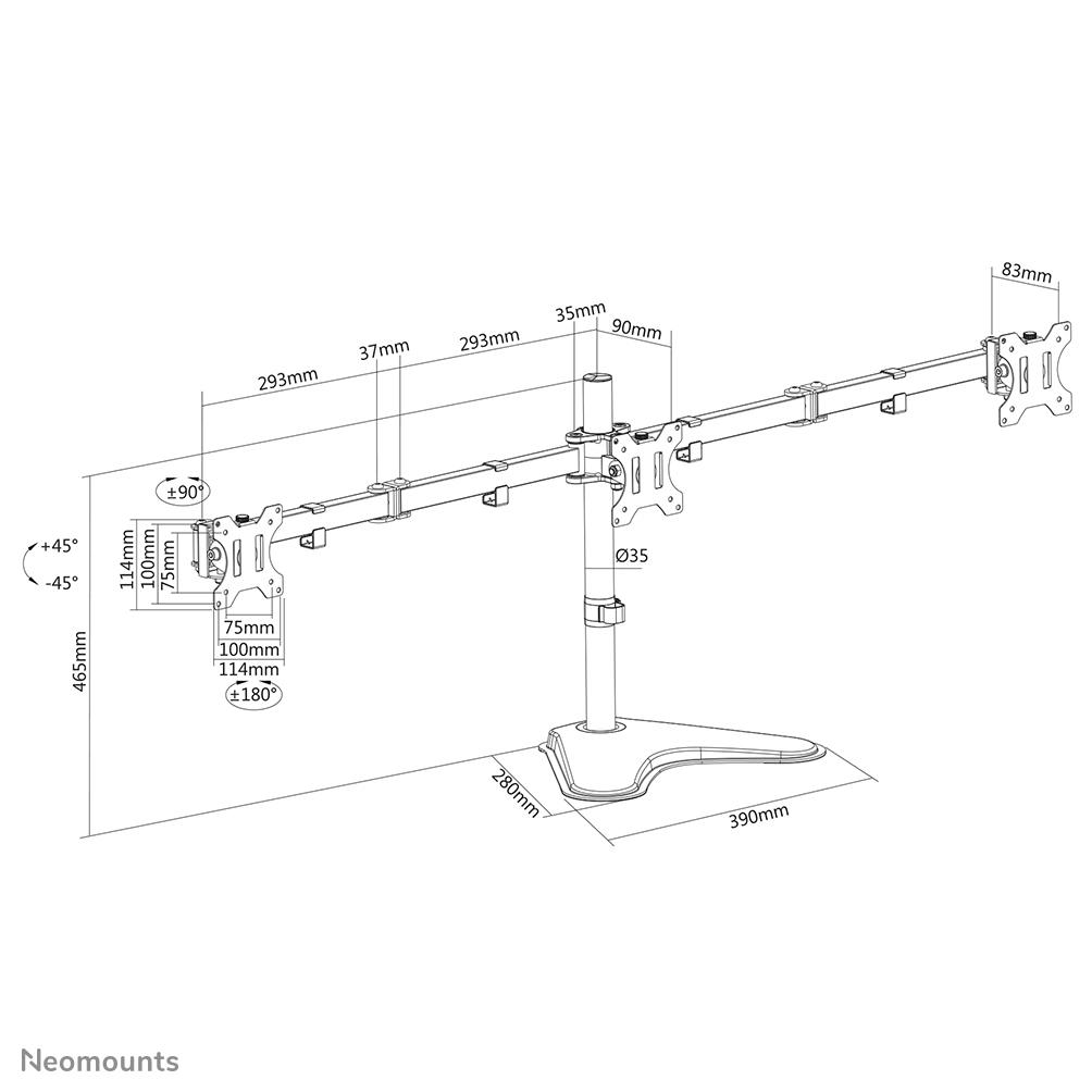 Flat Screen Desk Mount Stand