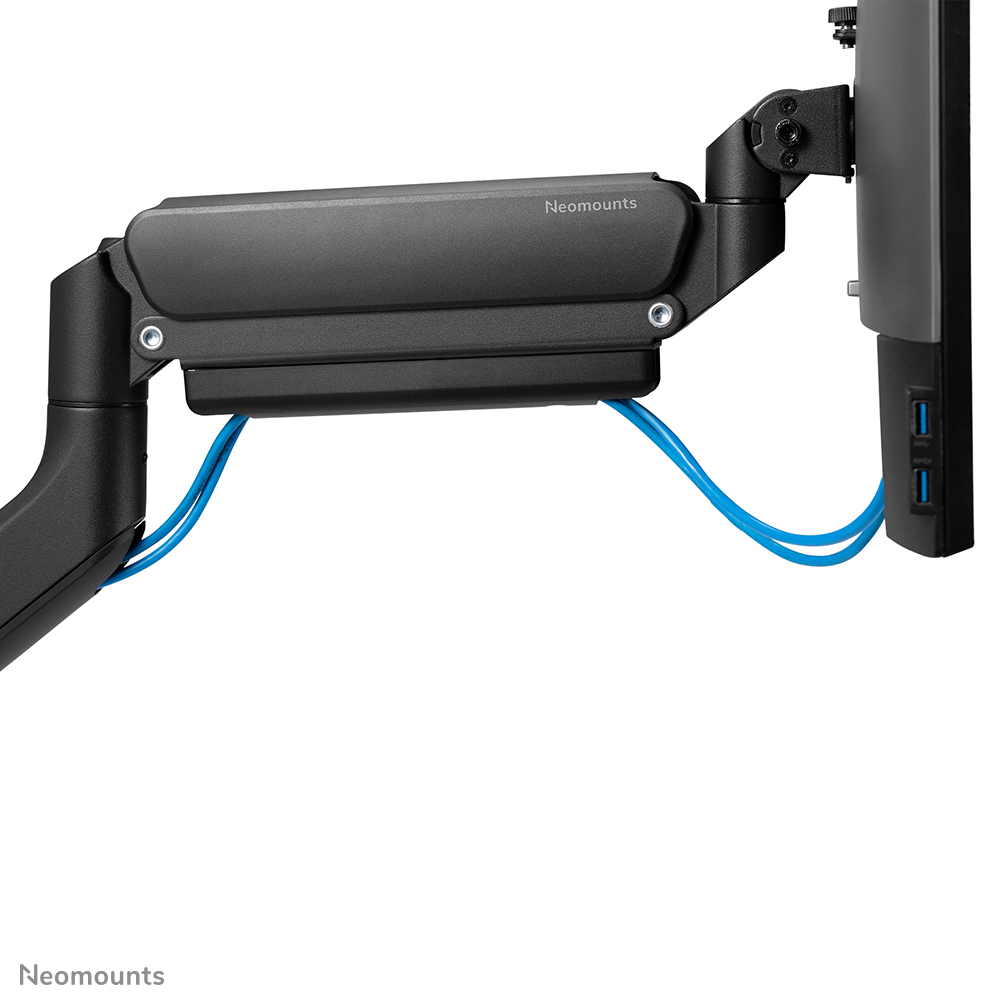 Desk Mount 1 Screen 17-42in (clamp/grommet) - Black