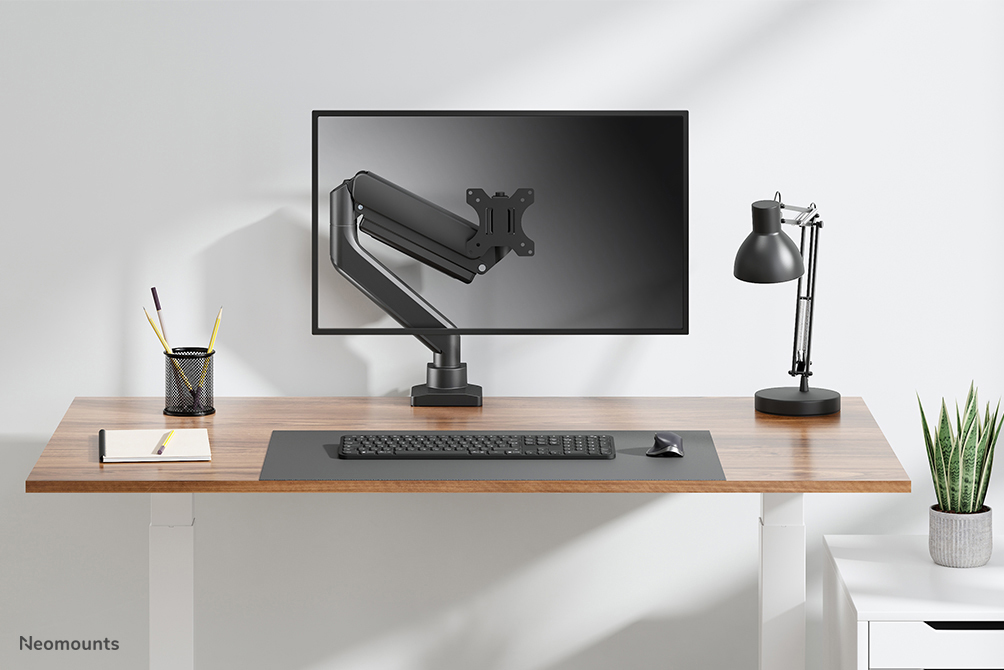 Desk Mount 1 Screen 17-42in (clamp/grommet) - Black