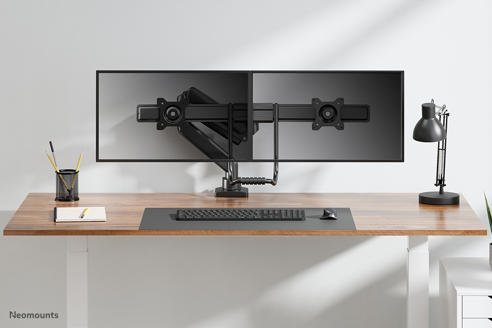 Neomounts Ds75-450bl2 Full Motion Monitor Desk Mount For 17-32in Screens - Black