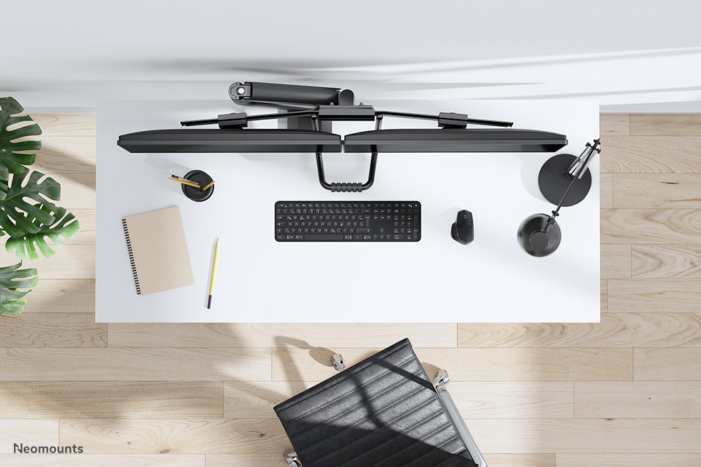 Neomounts Ds75-450bl2 Full Motion Monitor Desk Mount For 17-32in Screens - Black
