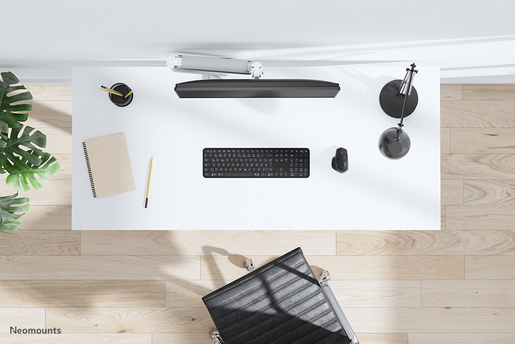 Monitor Mount - Desk - 1 Monitor - Full Motion - 17 To 42in - Wnite