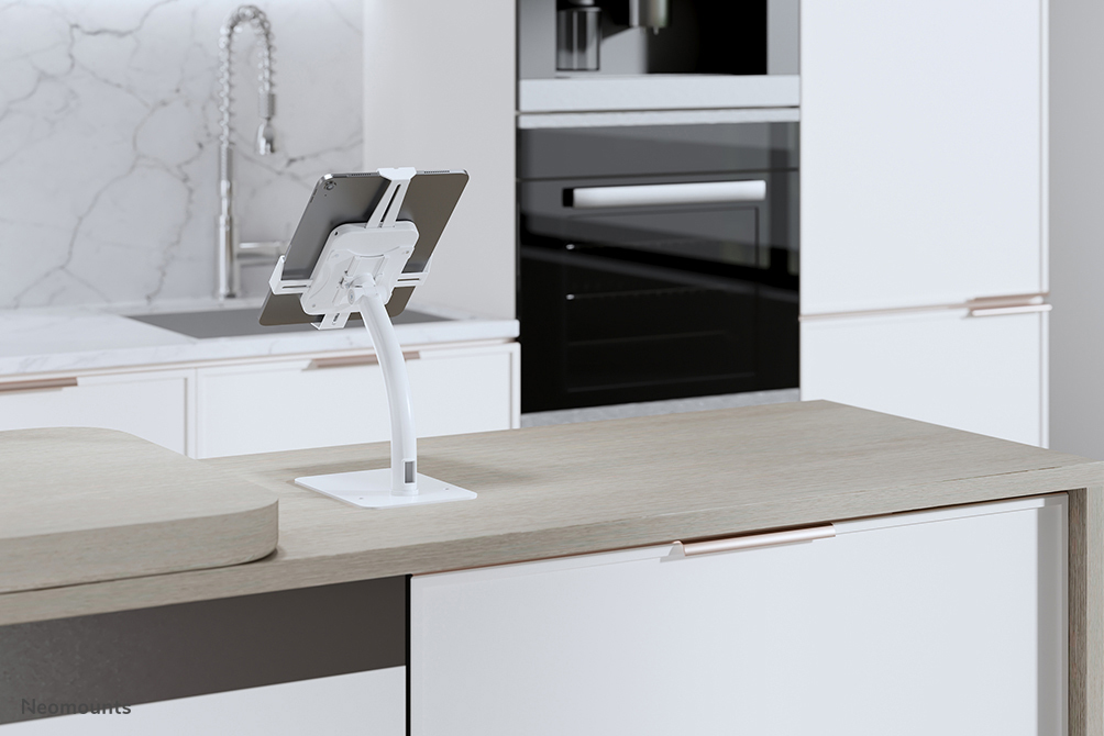 Neomounts Tilt & Rotatable Countertop Tablet Holder For 7.9-11in Tablets - White