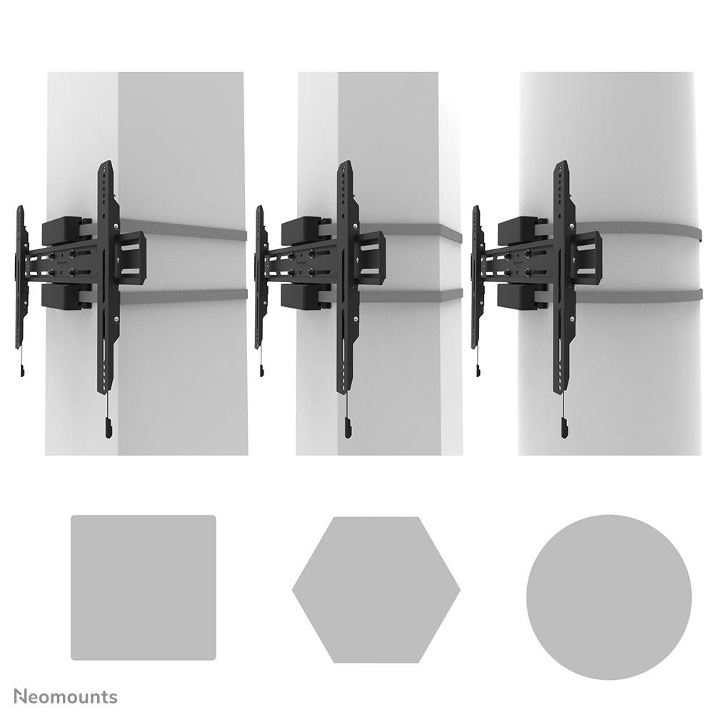 Neomounts Select Fixed Pillar Mount For 40-75in Screens - Black