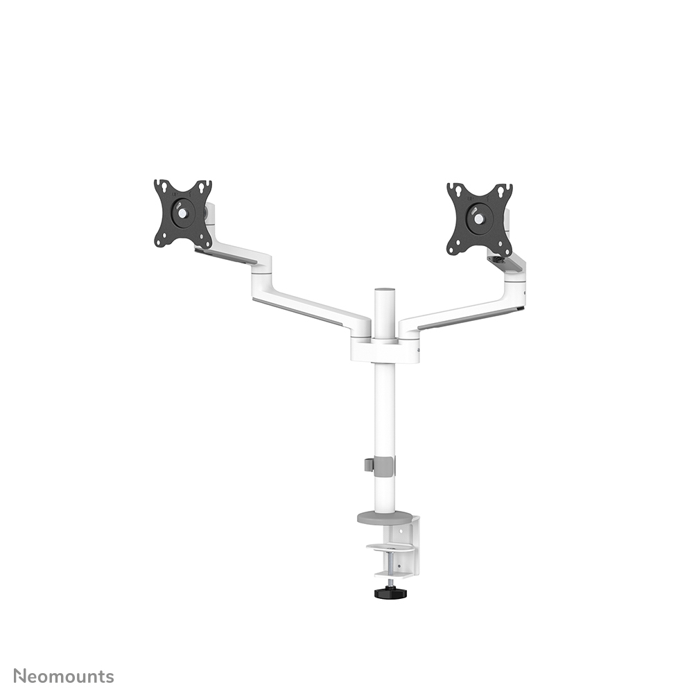 Neomounts  Full Motion Monitor Arm Desk Mount For 17-27in Two Screens - White