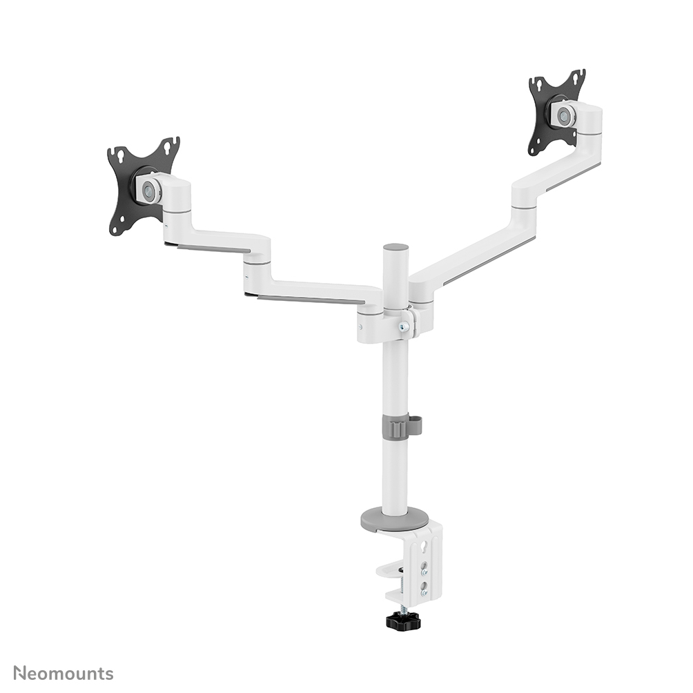Neomounts  Full Motion Monitor Arm Desk Mount For 17-27in Two Screens - White