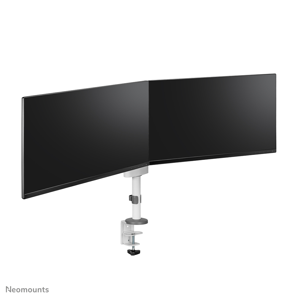 Neomounts  Full Motion Monitor Arm Desk Mount For 17-27in Two Screens - White
