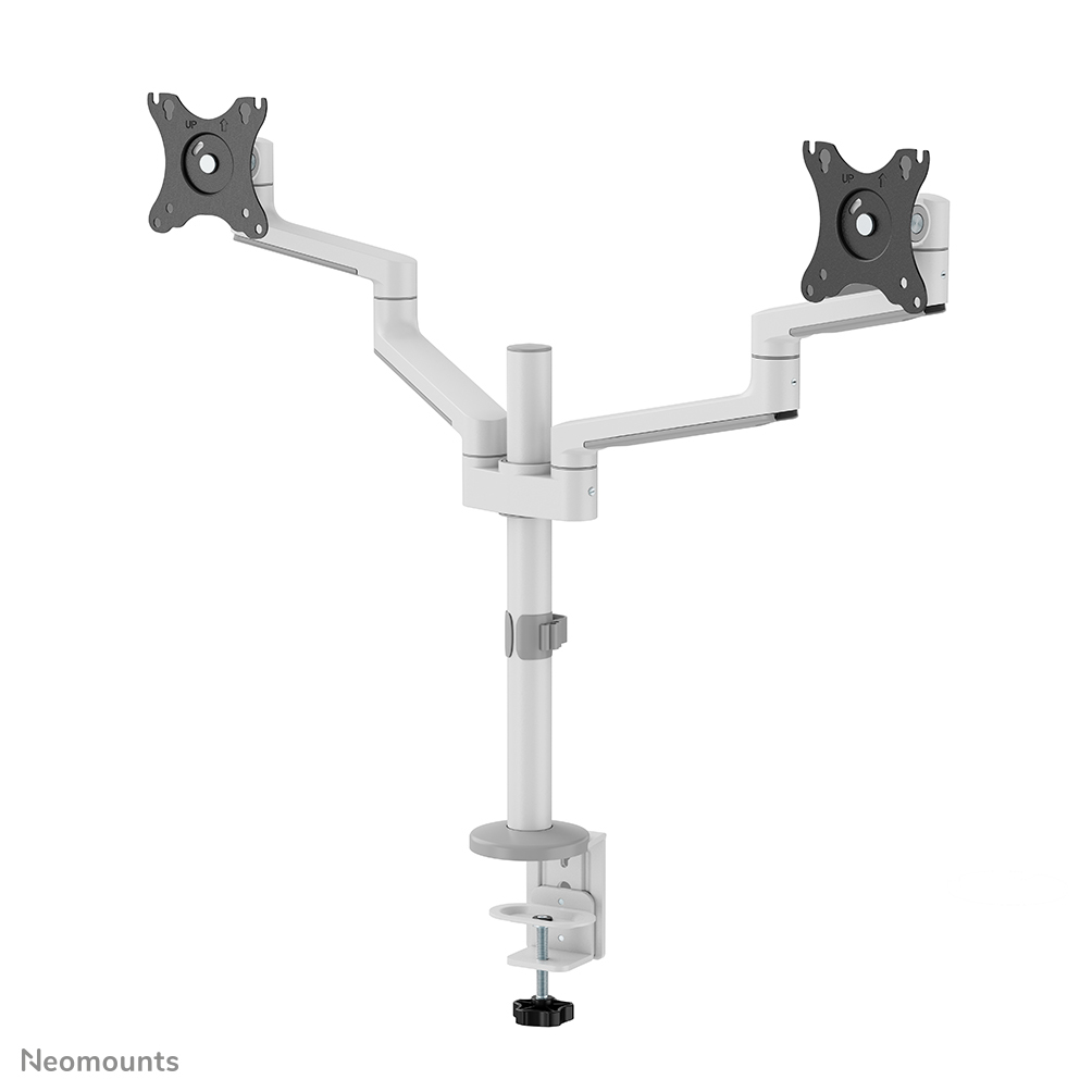 Neomounts  Full Motion Monitor Arm Desk Mount For 17-27in Two Screens - White
