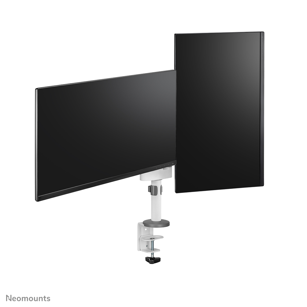 Neomounts  Full Motion Monitor Arm Desk Mount For 17-27in Two Screens - White