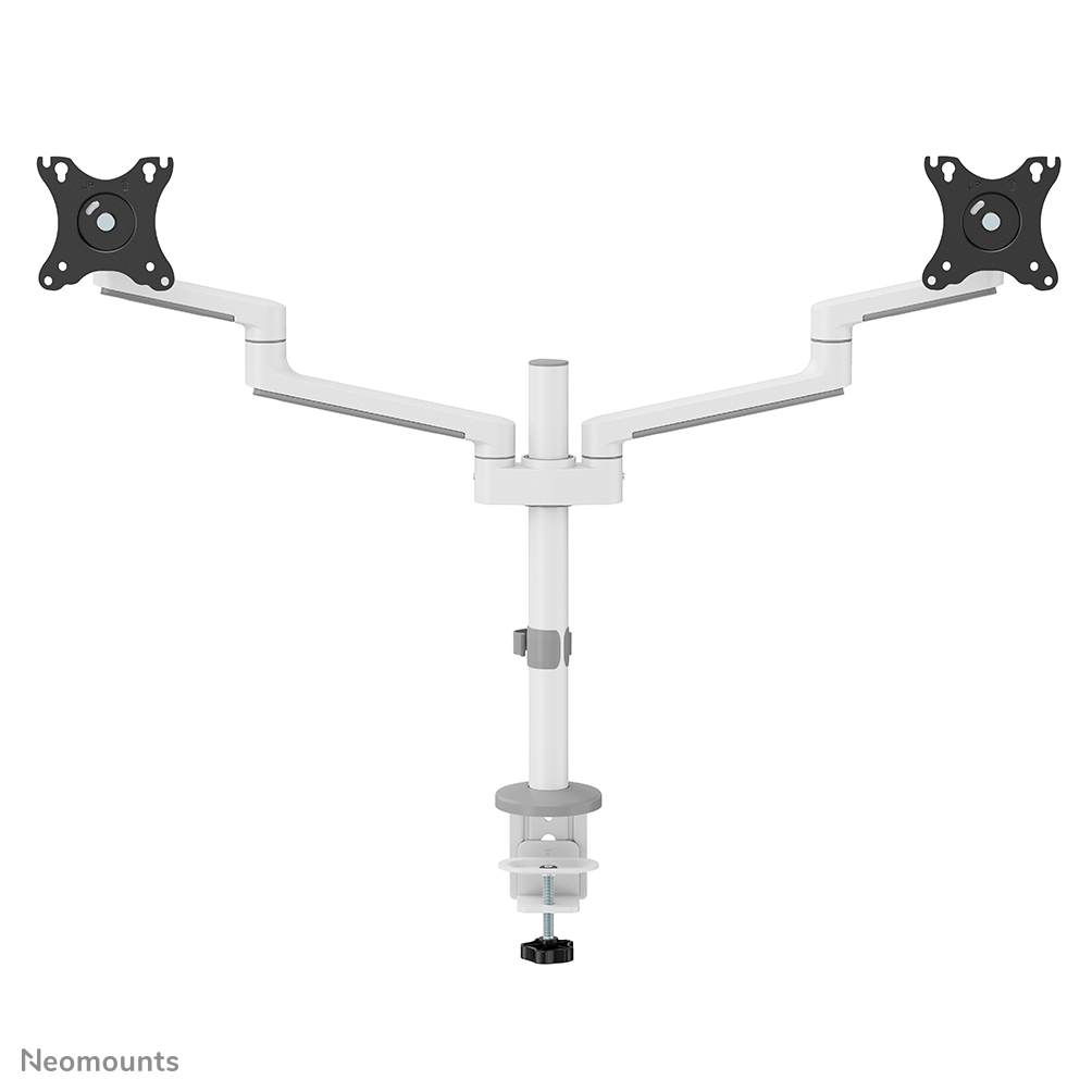 Neomounts  Full Motion Monitor Arm Desk Mount For 17-27in Two Screens - White