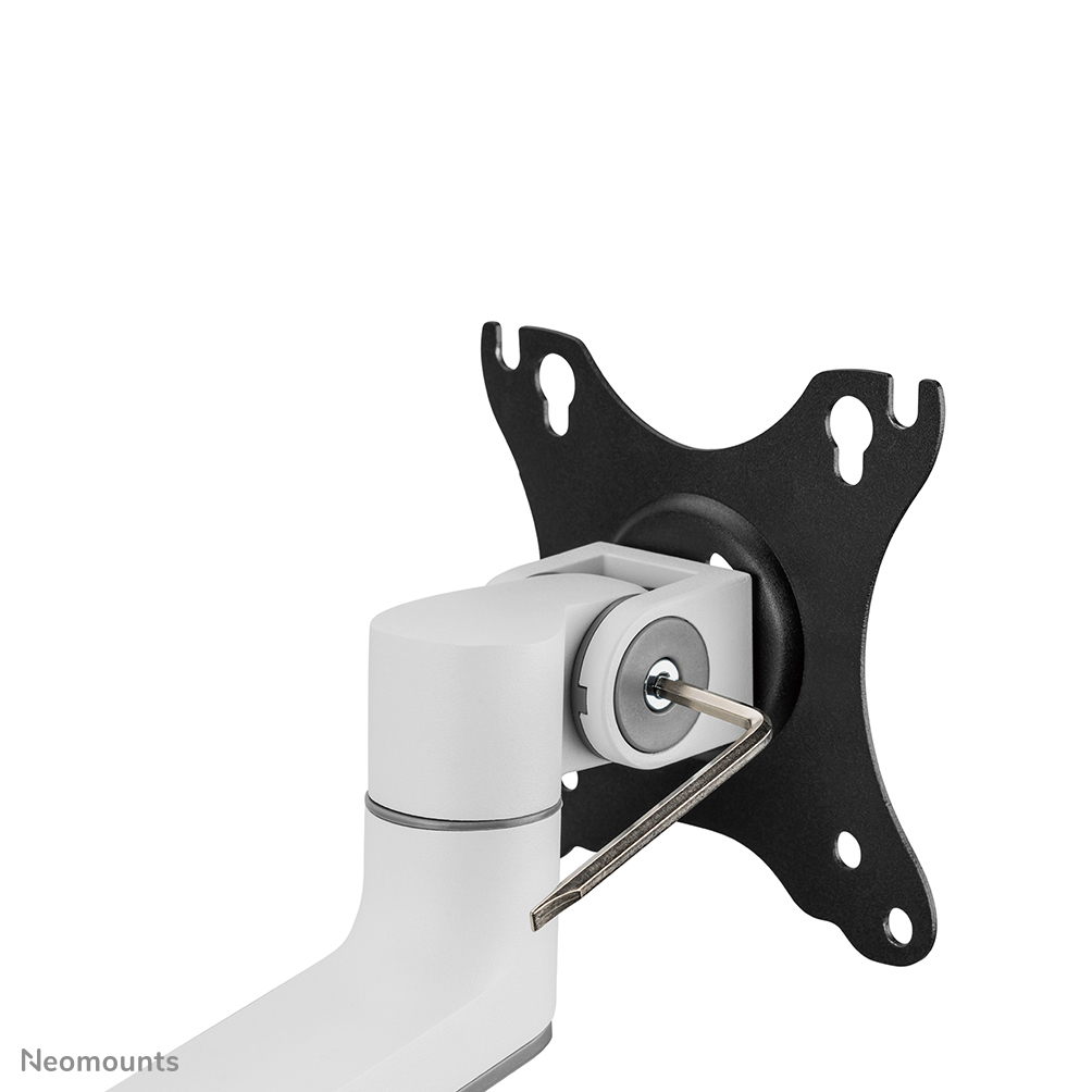 Neomounts  Full Motion Monitor Arm Desk Mount For 17-27in Two Screens - White