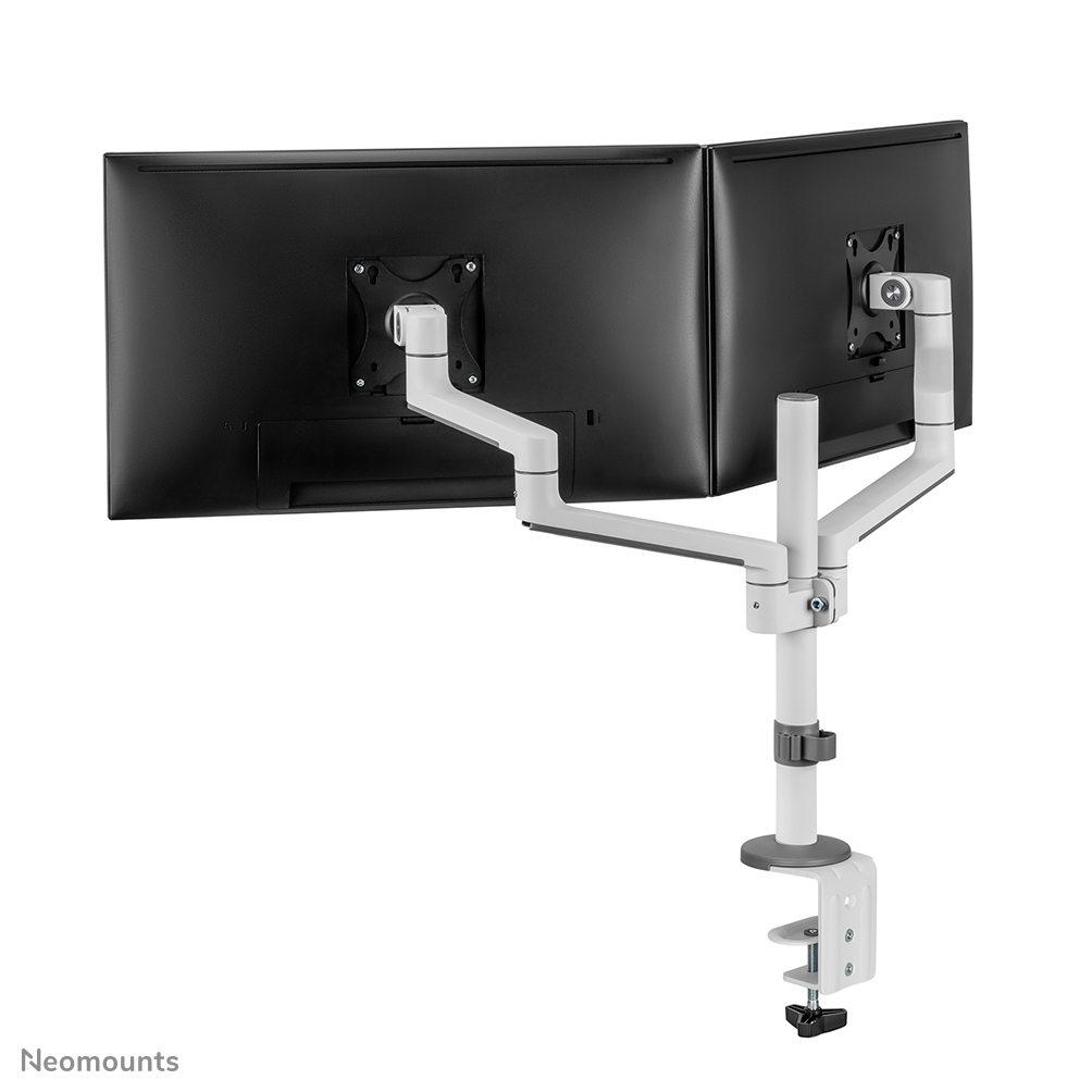 Neomounts  Full Motion Monitor Arm Desk Mount For 17-27in Two Screens - White