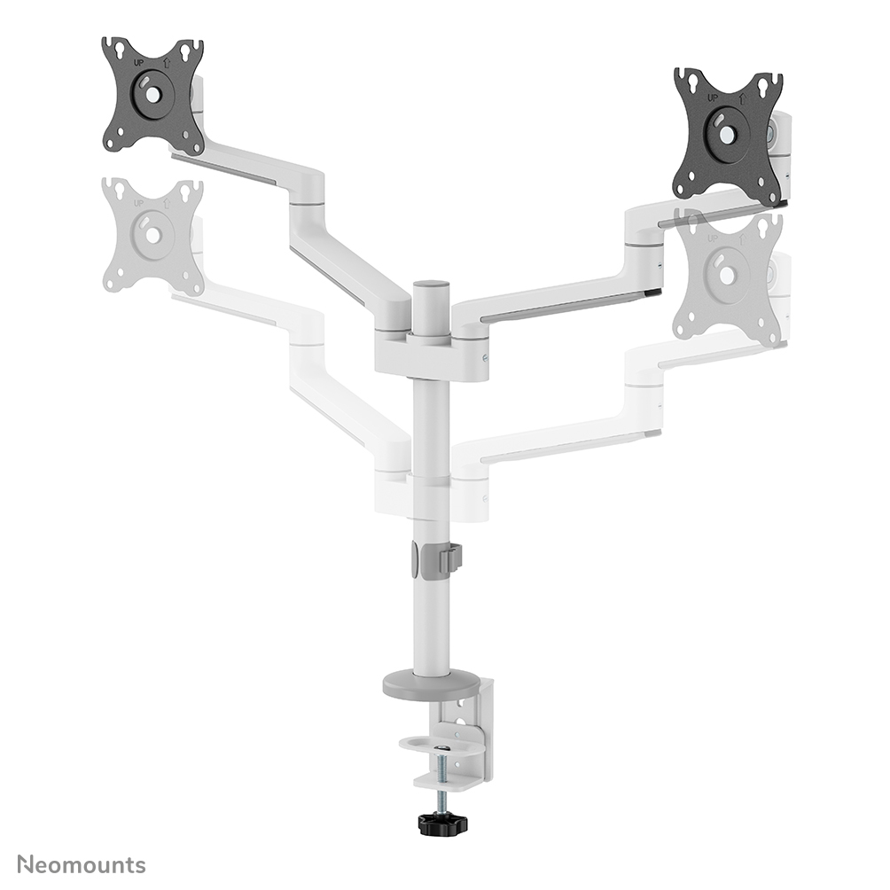 Neomounts  Full Motion Monitor Arm Desk Mount For 17-27in Two Screens - White