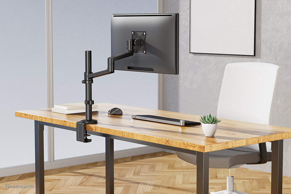 Neomounts Full Motion Monitor Arm Desk Mount For 17-27in Screens - Black