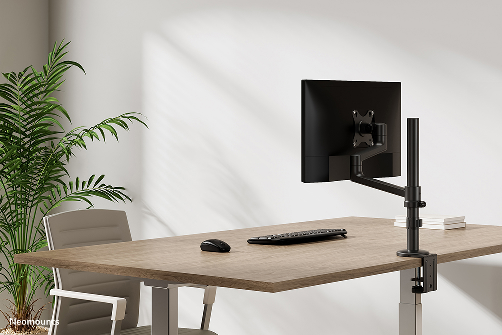 Neomounts Full Motion Monitor Arm Desk Mount For 17-27in Screens - Black
