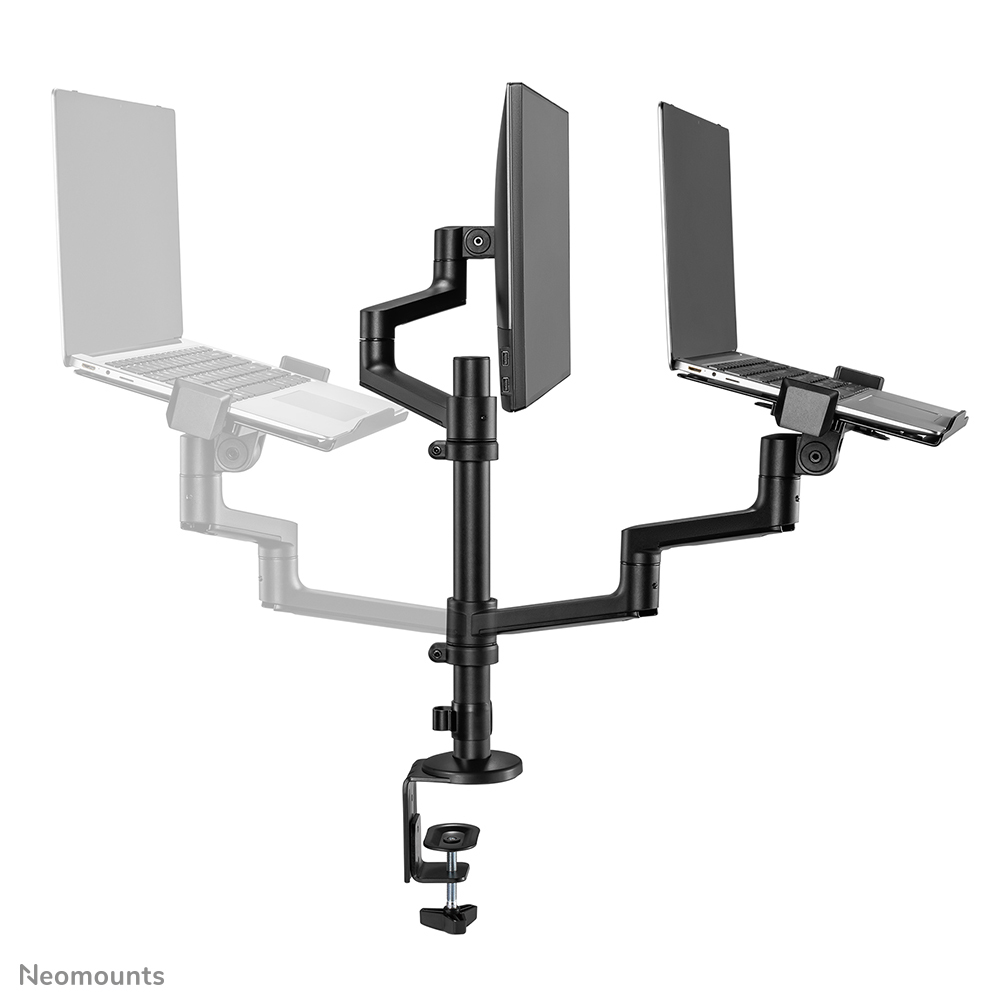 Neomounts Full Motion Monitor Arm Desk Mount For 17-27in Screens And 11 - 17in Laptops - Black