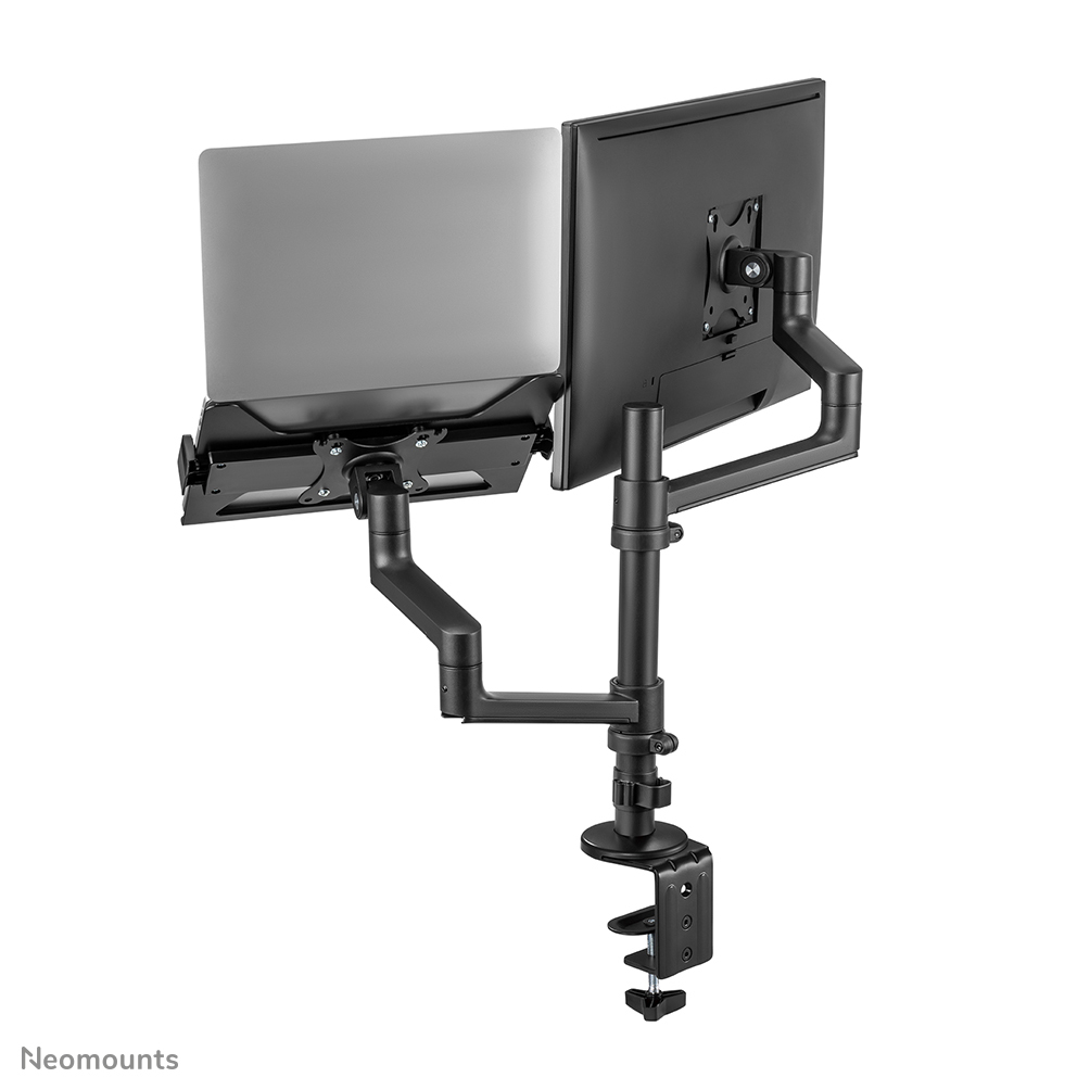 Neomounts Full Motion Monitor Arm Desk Mount For 17-27in Screens And 11 - 17in Laptops - Black