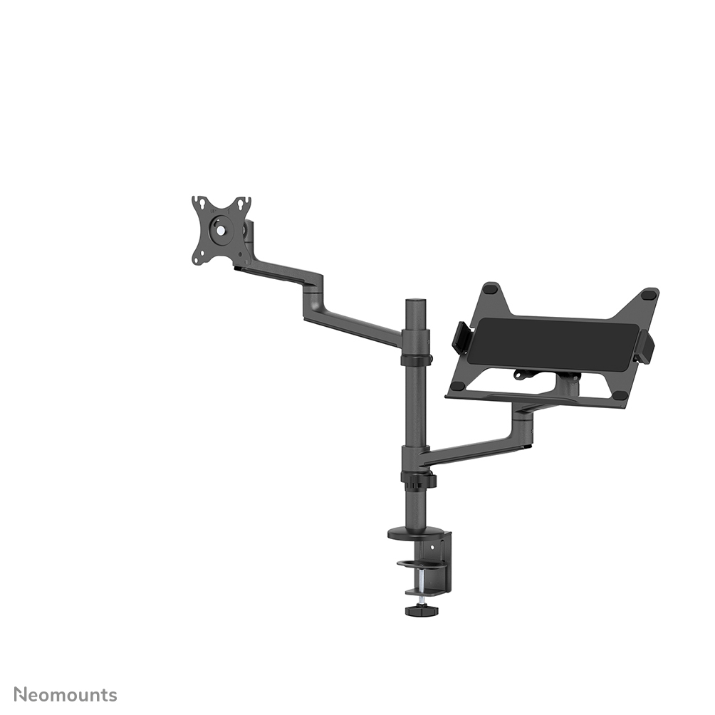 Neomounts Full Motion Monitor Arm Desk Mount For 17-27in Screens And 11 - 17in Laptops - Black