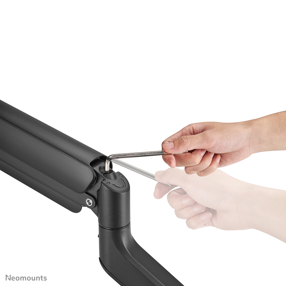Neomounts Full Motion Monitor Arm Desk Mount For 17-49in Curved Ultra-wide Screens - Black