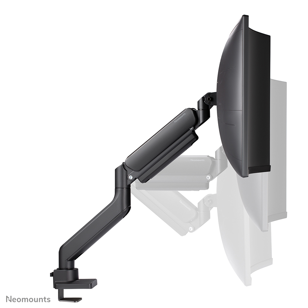 Neomounts Full Motion Monitor Arm Desk Mount For 17-49in Curved Ultra-wide Screens - Black