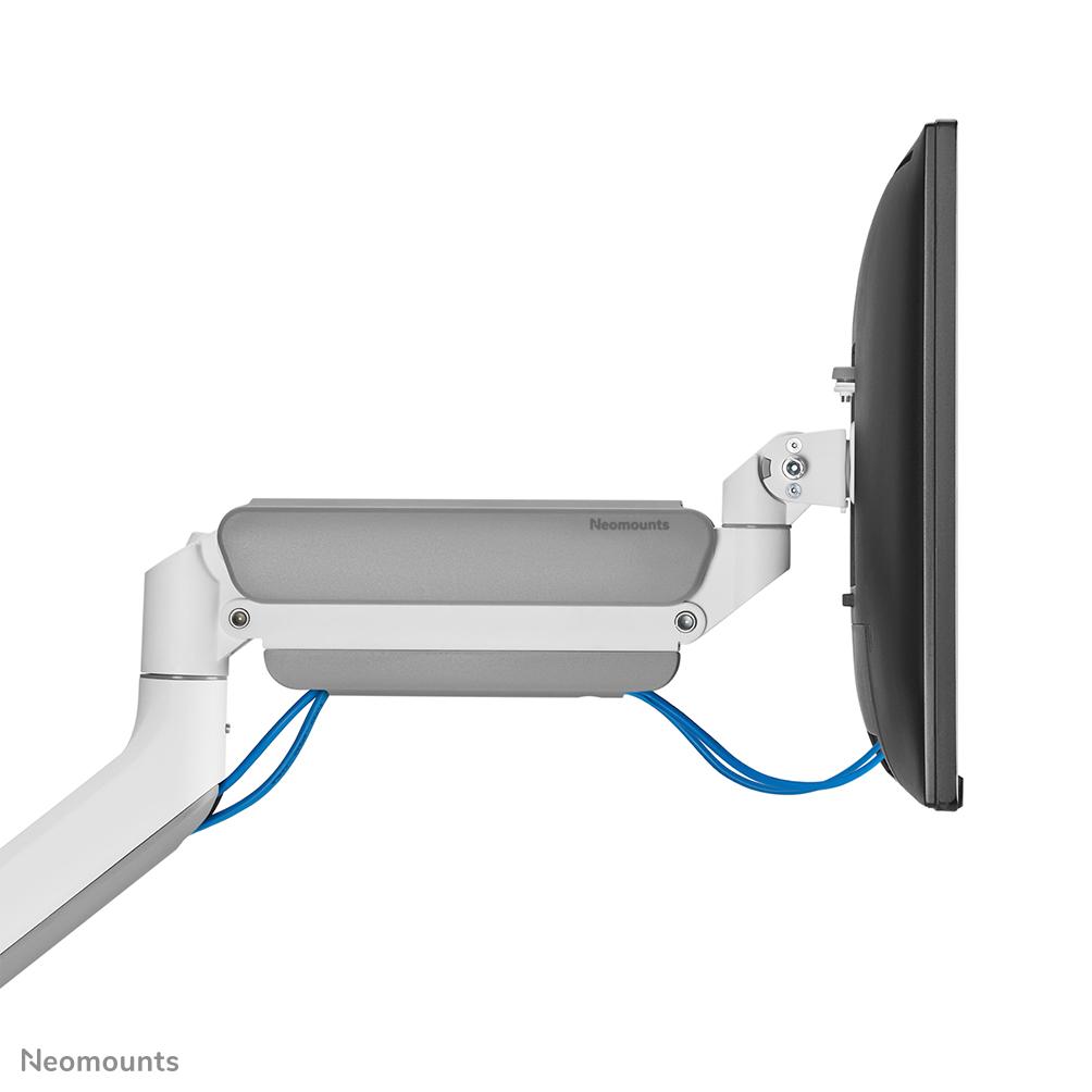 Neomounts Full Motion Monitor Arm Desk Mount For 17-49in Curved Ultra-wide Screens - White