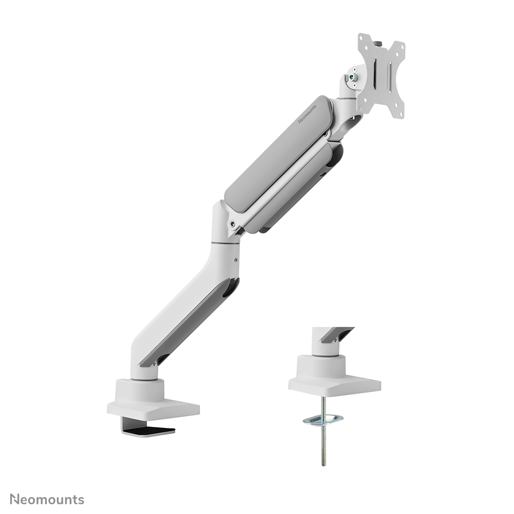 Neomounts Full Motion Monitor Arm Desk Mount For 17-49in Curved Ultra-wide Screens - White