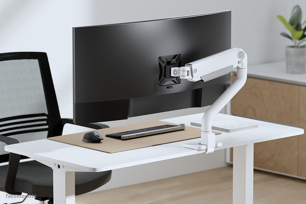 Neomounts Select Full Motion Monitor Arm Desk Mount For 17-49in Screens - White