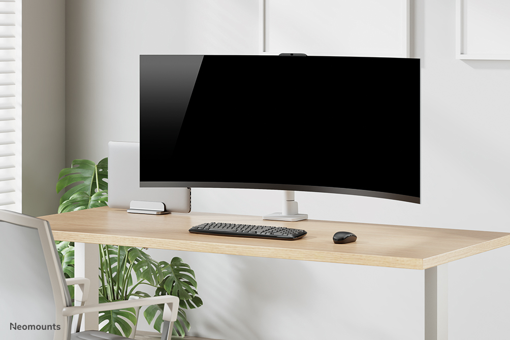Neomounts Select Full Motion Monitor Arm Desk Mount For 17-49in Screens - White