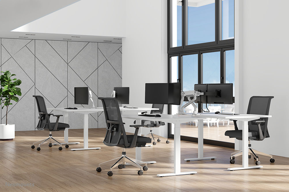 Neomounts Select Full Motion Monitor Arm Desk Mount For 17-35in Screens - White
