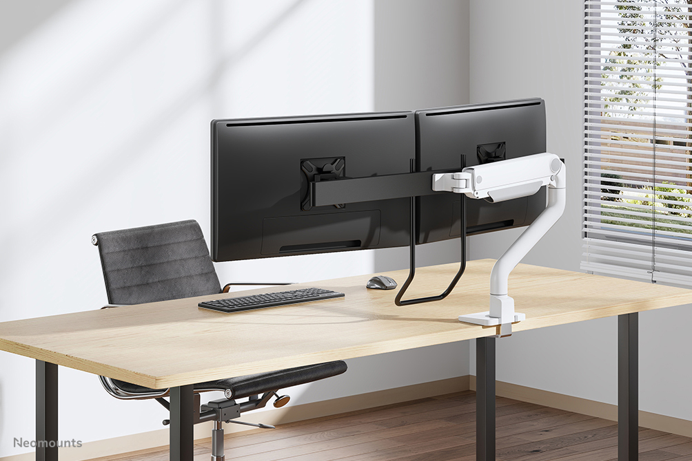 Neomounts Select Full Motion Monitor Arm Desk Mount For 17-27in Screens - White