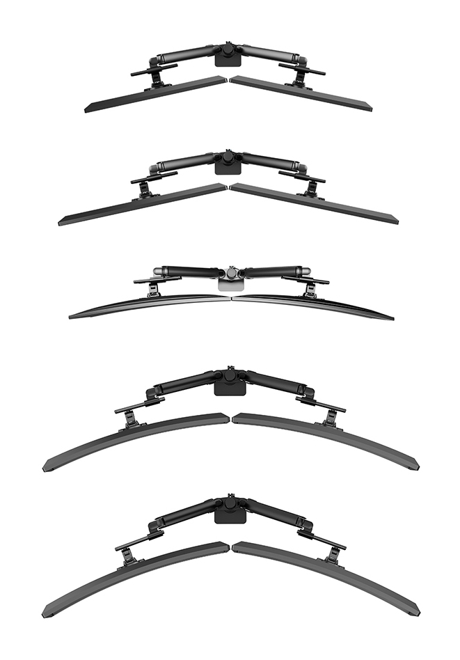 Neomounts Ds65s-950bl2 Full Motion Desk Monitor Arm For 24-34in Screens - Black