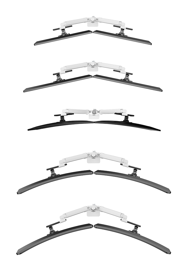 Neomounts DS65S-950WH2 Full Motion Desk Monitor Arm For 24-34