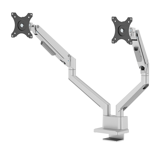 Neomounts DS70-250SL2 Full Motion Monitor Arm Desk Mount For 17-32in Screens - Silver