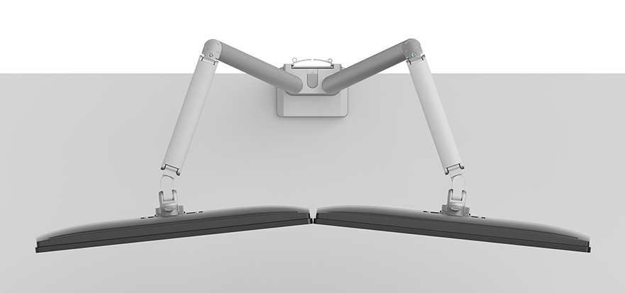 Neomounts Ds70-250sl2 Full Motion Monitor Arm Desk Mount For 17-32in Screens - Silver