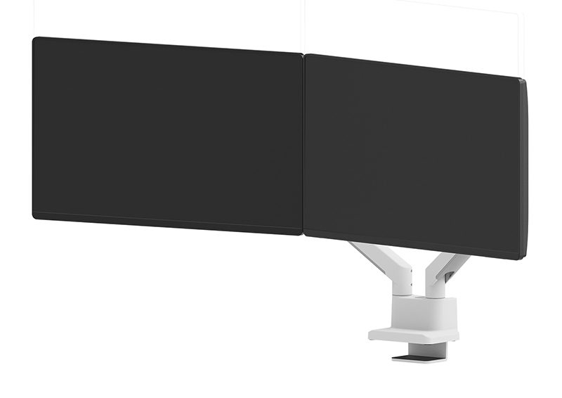 Neomounts Ds70-250wh2 Full Motion Monitor Arm Desk Mount For 17-32in Screens - White