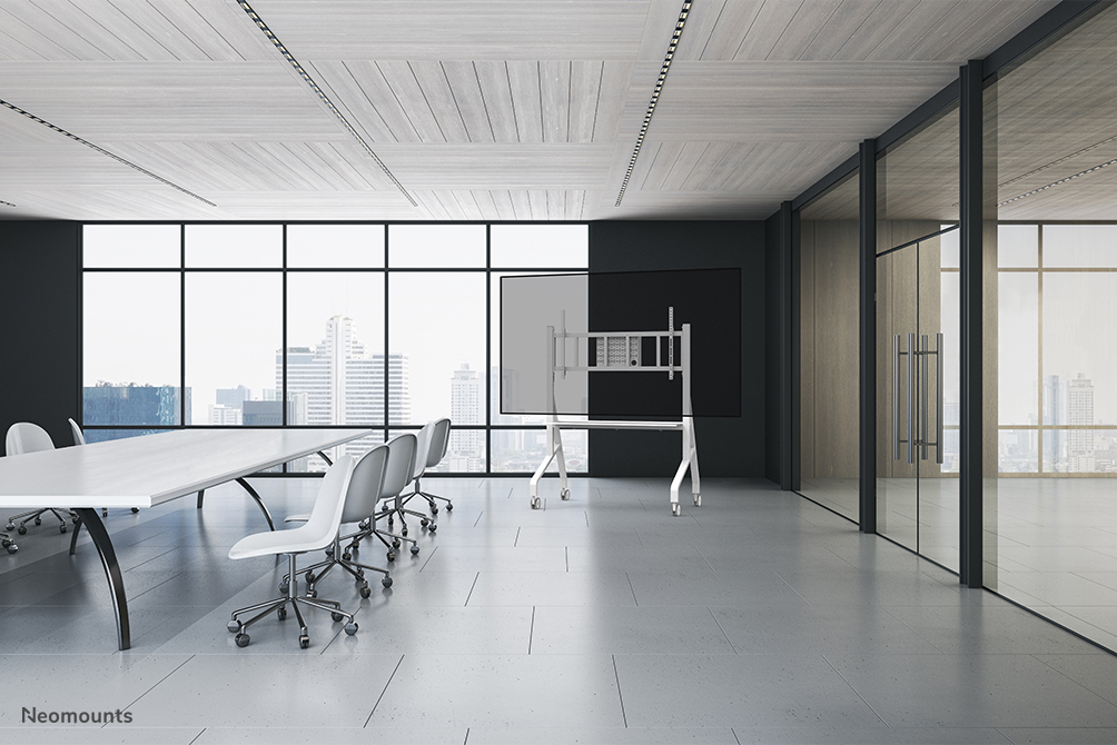 Neomounts Fl50-575wh1 Mobile Floor Stand For 65-110