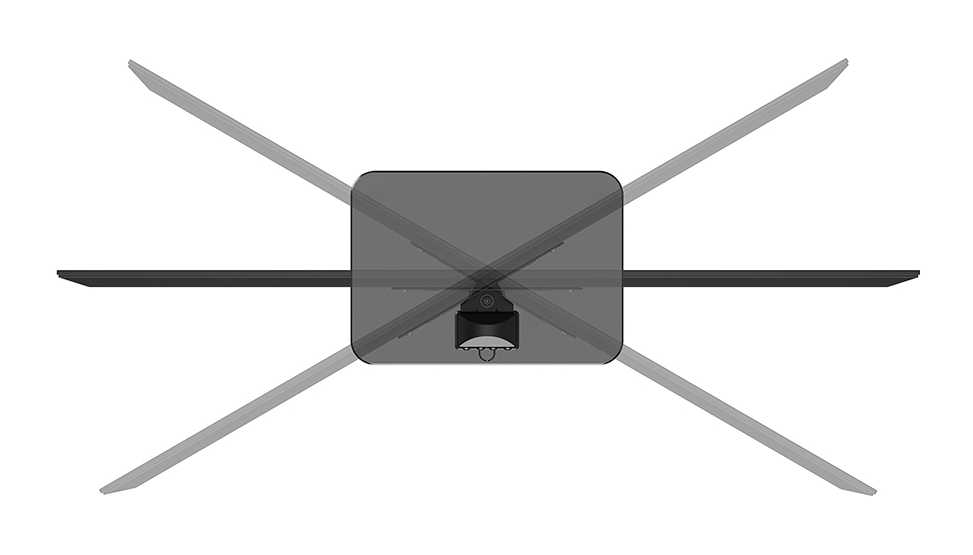 Neomounts Ds45-430bl12 Tv Desk Stand For 23-43in
