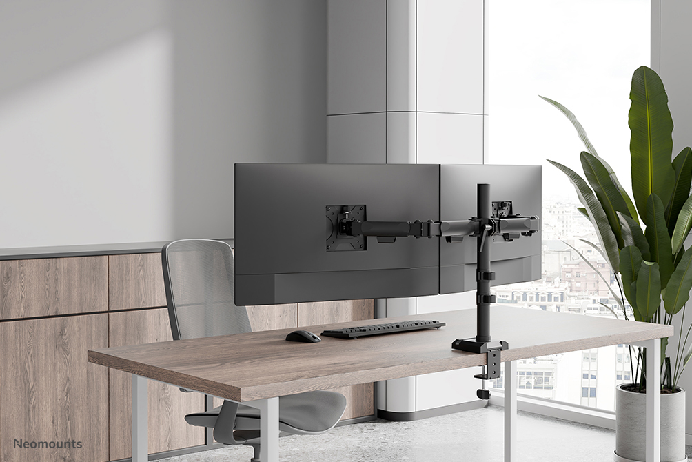 Neomounts Ds60-600bl2 Full Motion Desk Monitor Arm For 10-32in Screens - Black