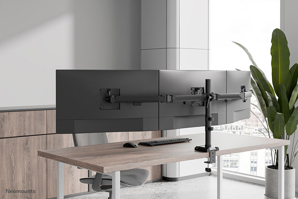 Neomounts Ds60-600bl3 Full Motion Desk Monitor Arm For 10-27