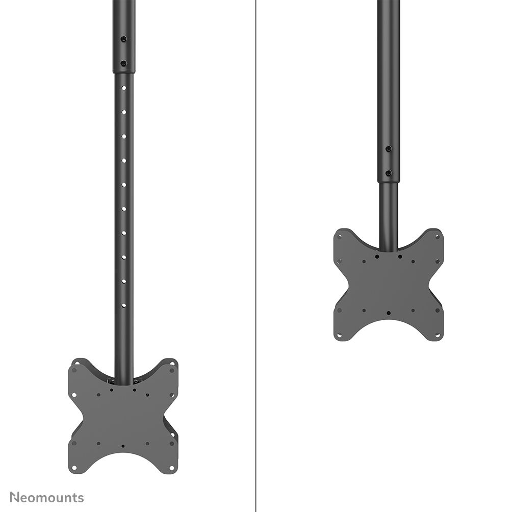 Neomounts Cl35-340bl22 Full Motion Dual Tv Ceiling Mount For 23-43in Screens - Black