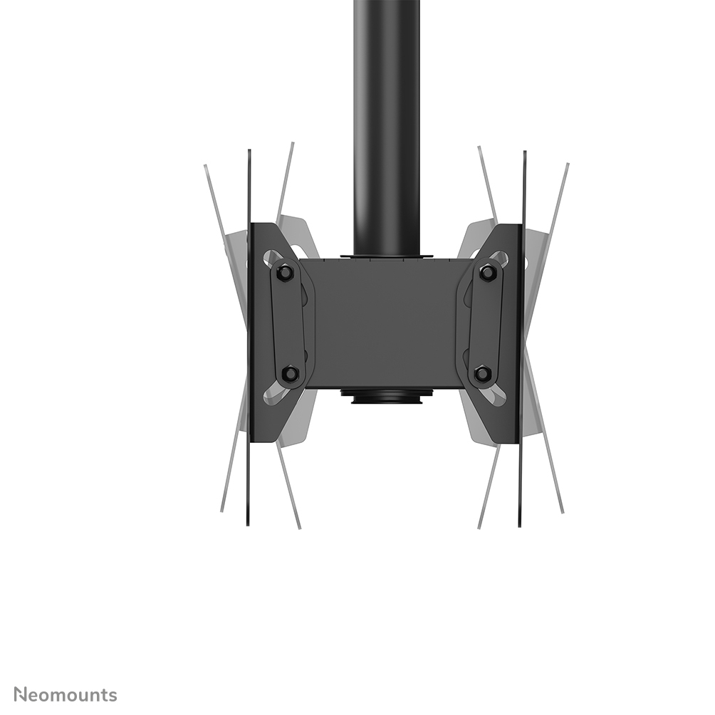 Neomounts Cl35-340bl22 Full Motion Dual Tv Ceiling Mount For 23-43in Screens - Black