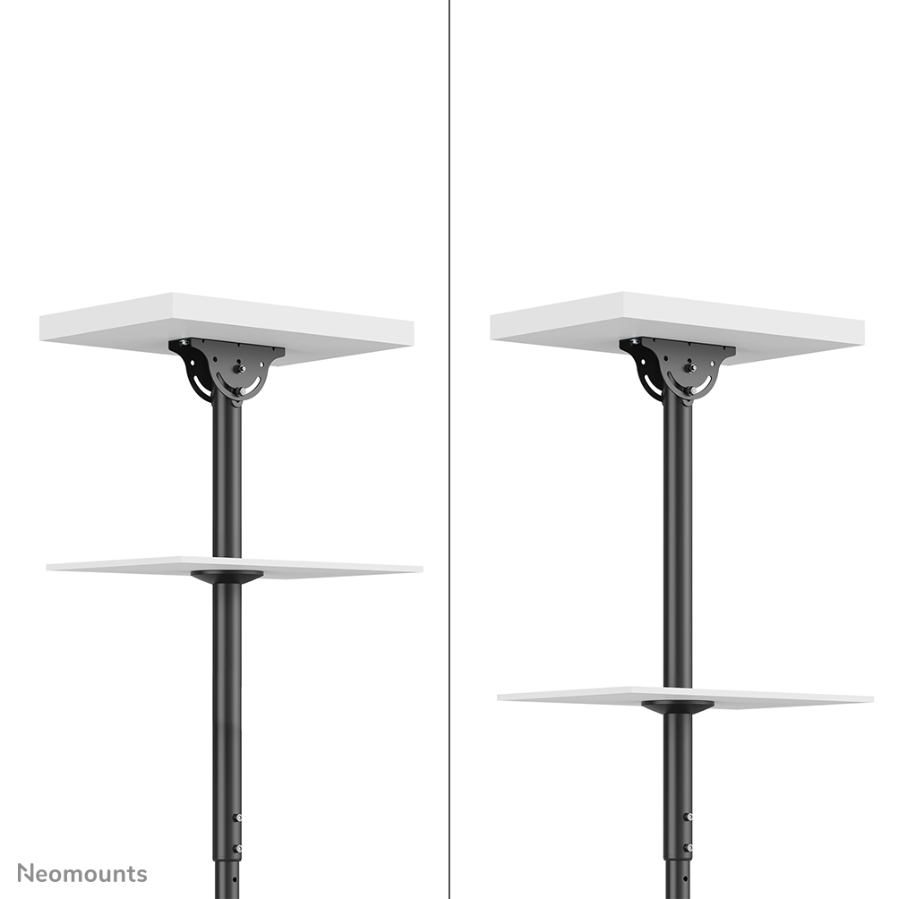 Neomounts Cl35-340bl22 Full Motion Dual Tv Ceiling Mount For 23-43in Screens - Black