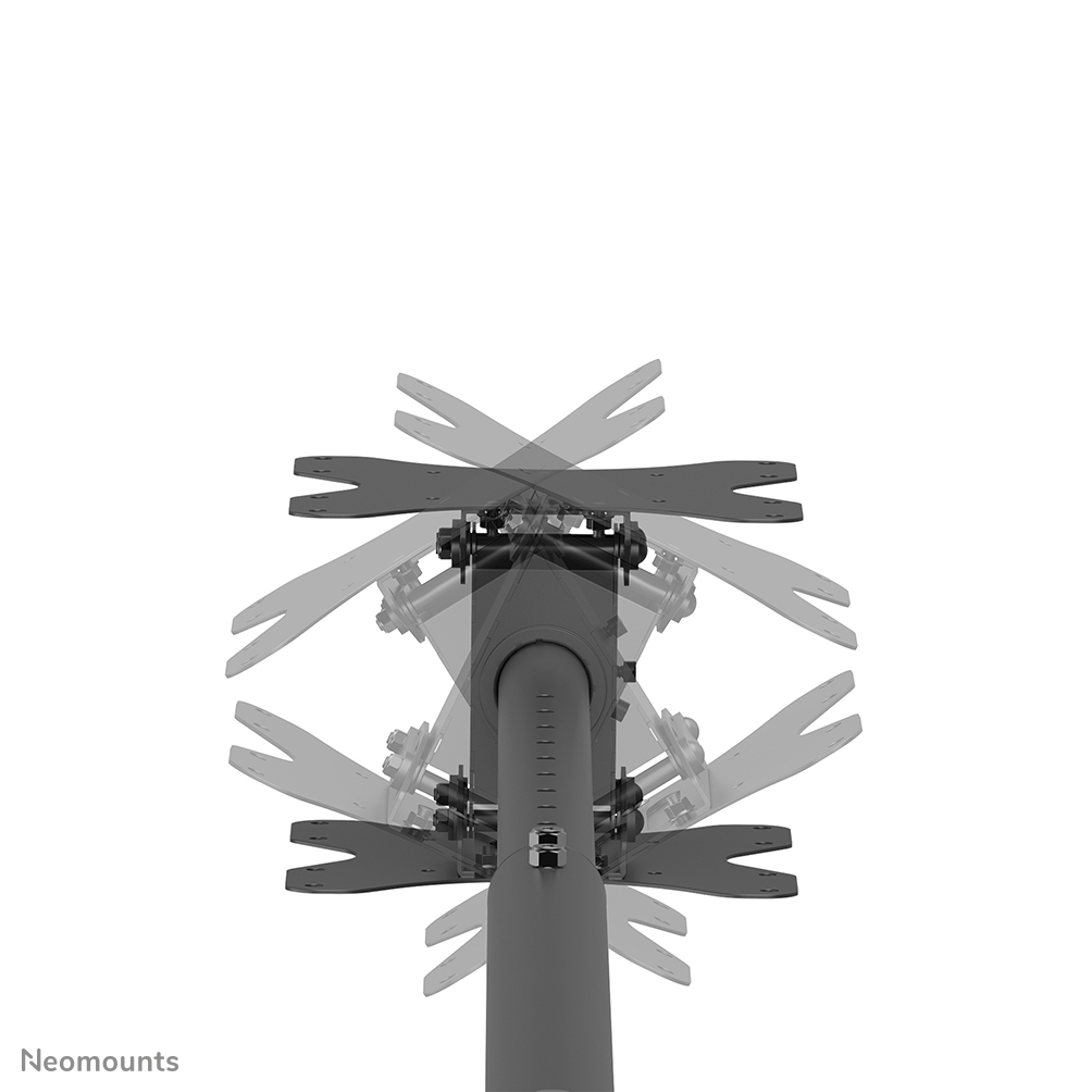 Neomounts Cl35-340bl22 Full Motion Dual Tv Ceiling Mount For 23-43in Screens - Black
