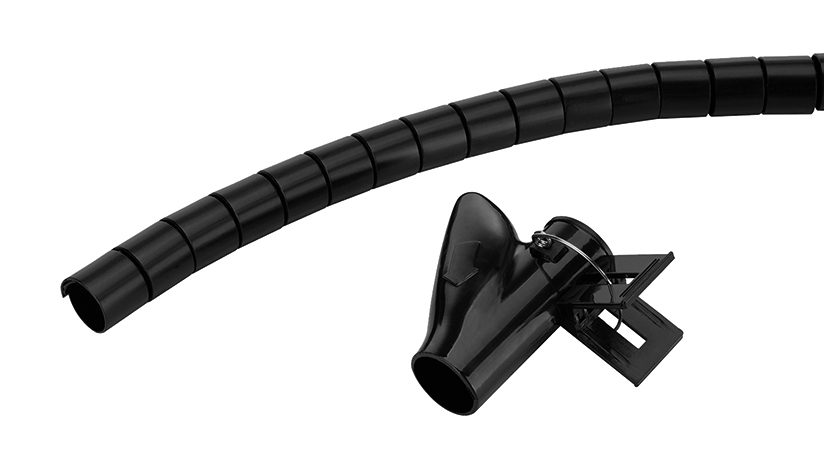 Spiral Cable Wrap 20mm Multiple Cables Black