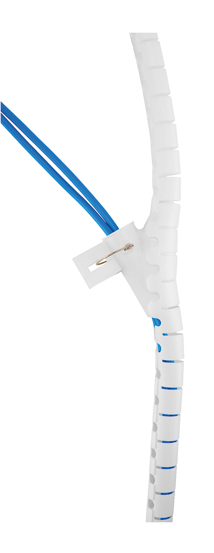 Spiral Cable Wrap 20mm Multiple Cables White
